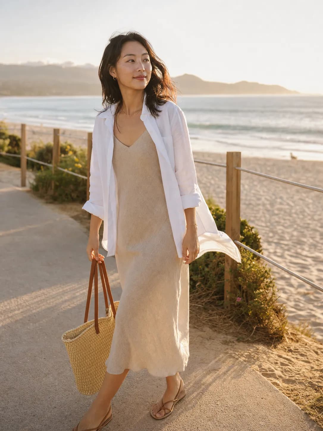 Imava editorial portrait example · Beach