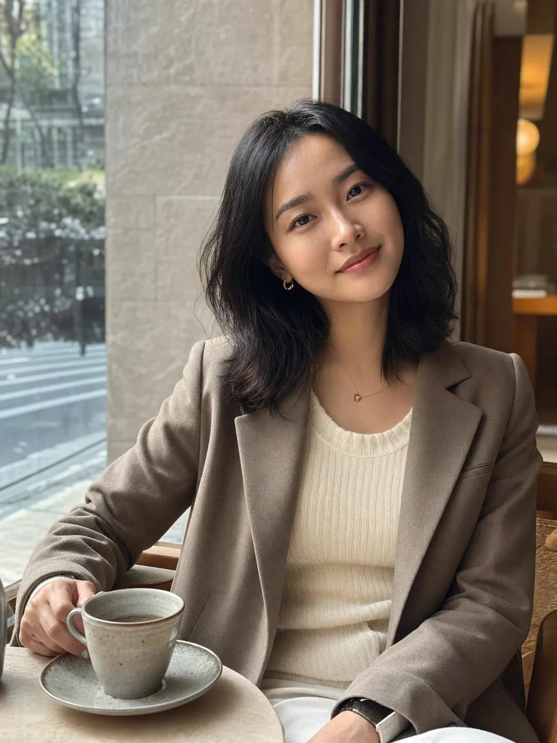 Imava editorial portrait example · Cafe