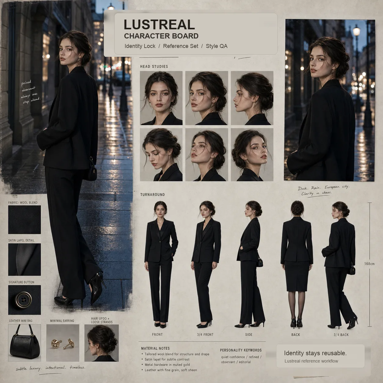 Original character reference-board example