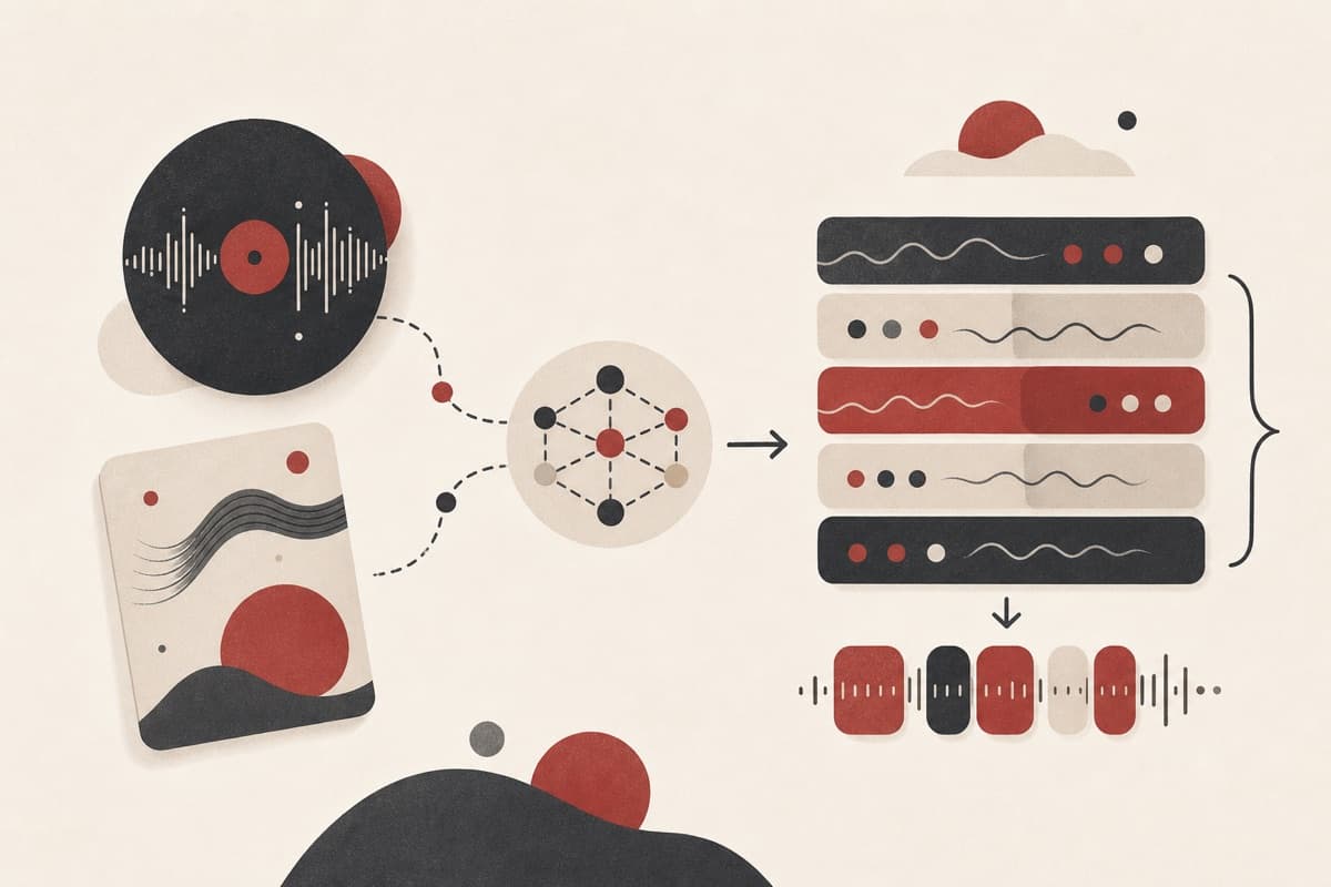 Grok 4.5 abstract writing illustration.