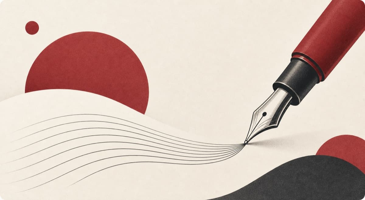 Kimi K3 abstract writing illustration.
