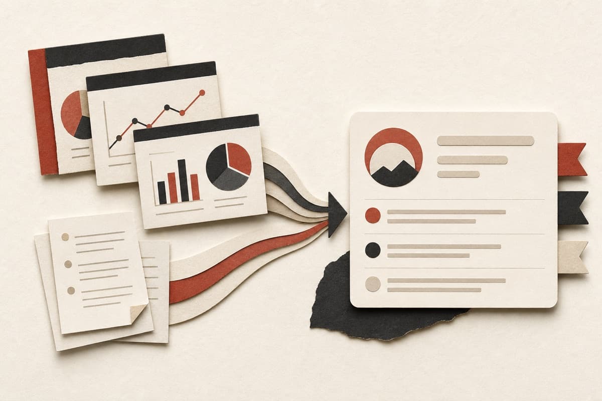 PPT Summarizer abstract document review illustration.