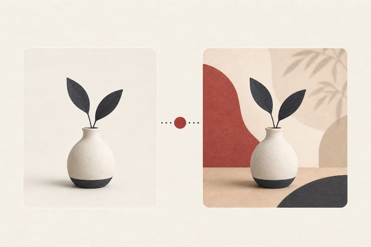 Background Changer abstract image editing illustration.