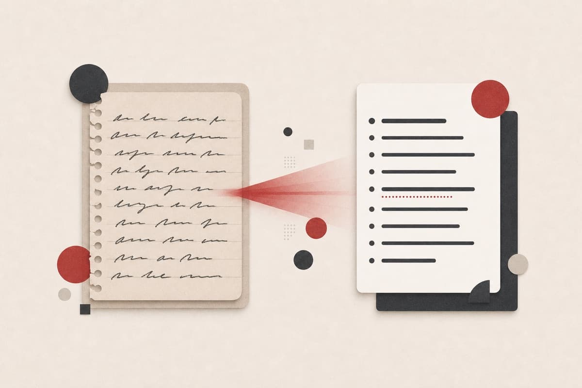 Handwriting Reader abstract visual analysis illustration.
