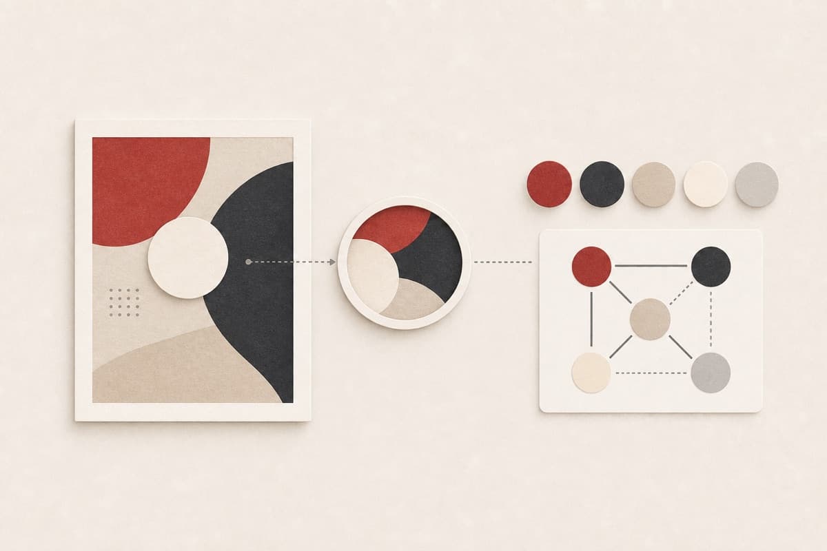 Image Color Analyzer abstract visual analysis illustration.