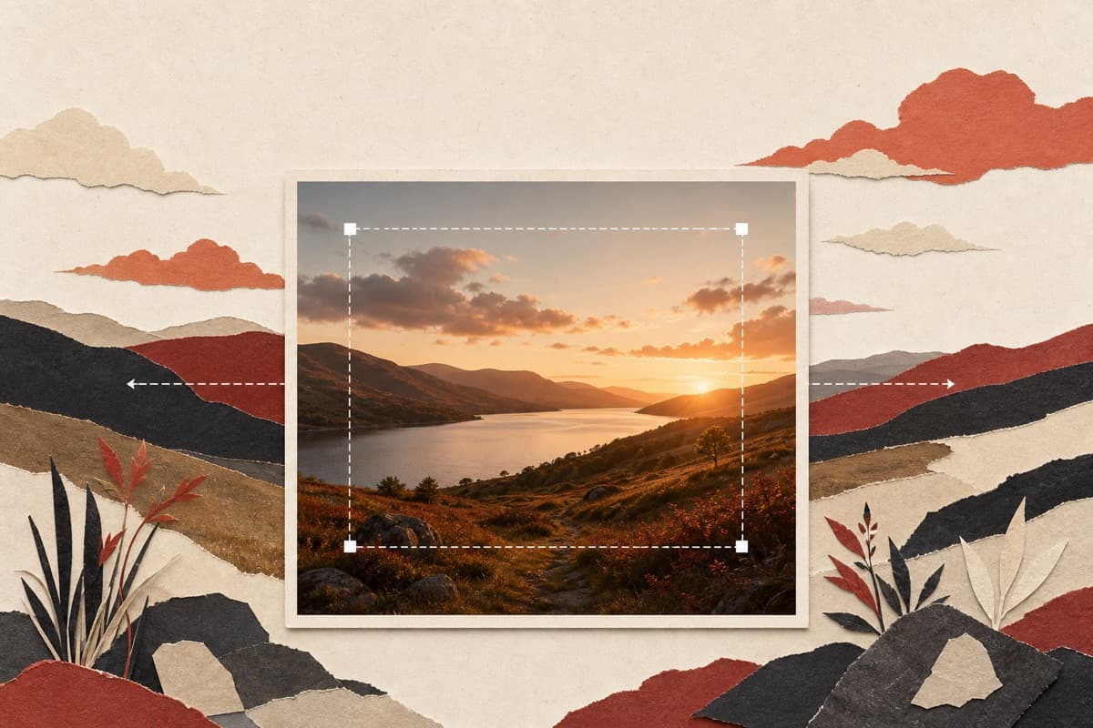 Image Extender abstract image editing illustration.