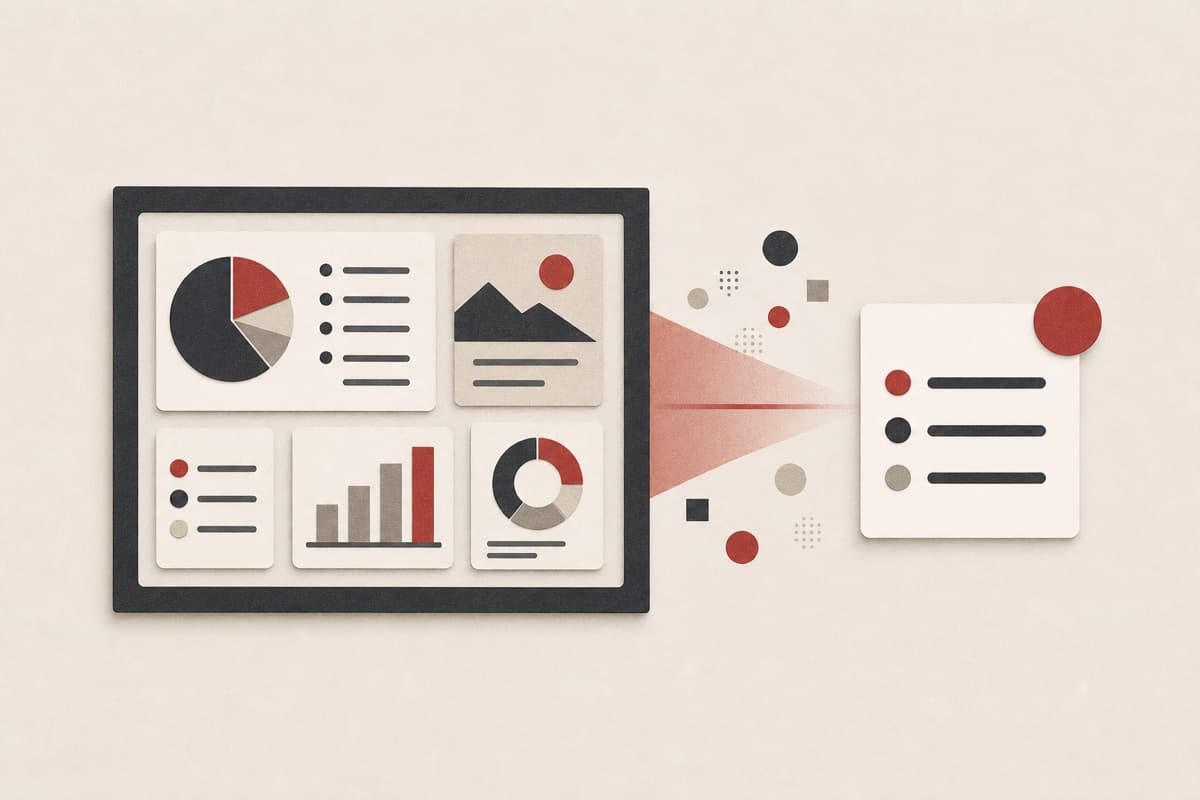 Image Summarizer abstract visual analysis illustration.