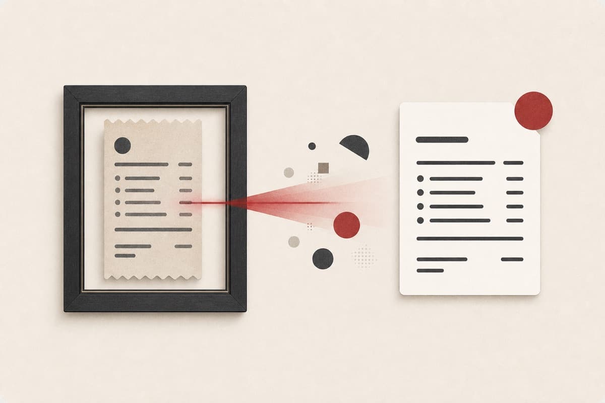 Image to Text abstract visual analysis illustration.