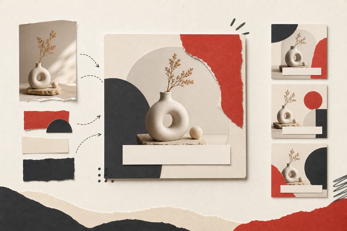 Instagram Post Generator abstract image creation illustration.