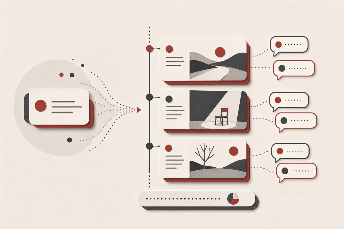 AI Script Generator abstract writing illustration.