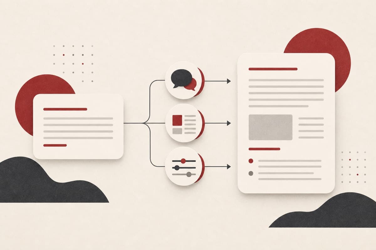 AI Text Generator abstract writing illustration.