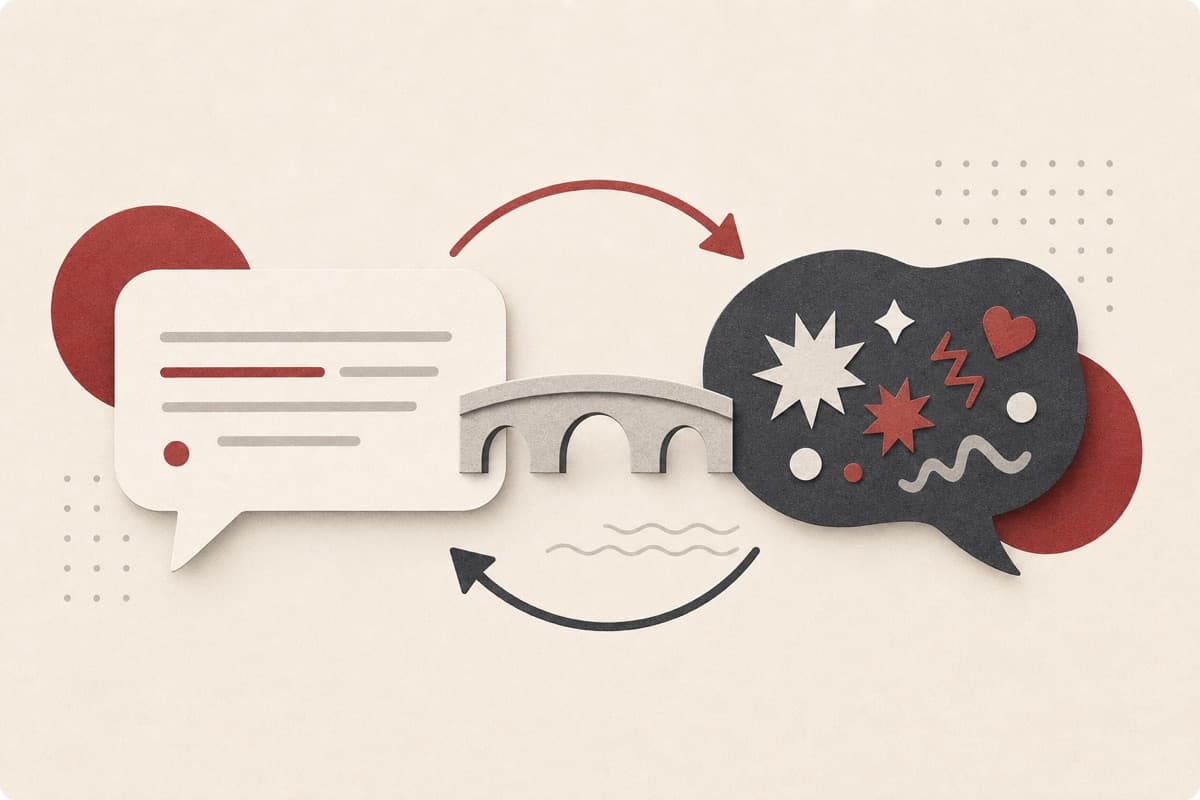 Brainrot Translator abstract writing illustration.