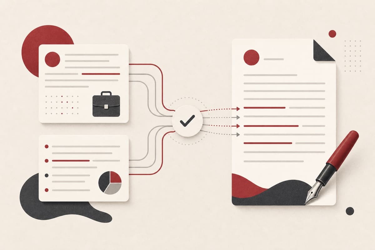 Cover Letter Generator abstract writing illustration.
